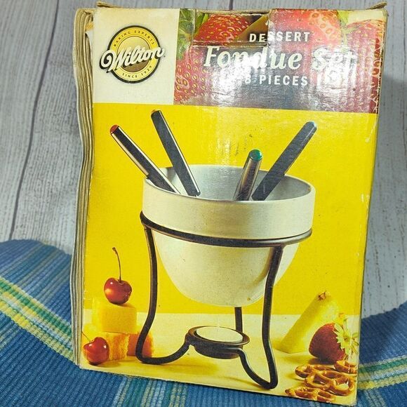 Vintage Wilton Dessert Fondue Set 8 Piece - Picture 2 of 11